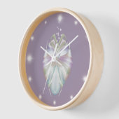 パステルパープルオラクル 壁時計 (傾斜)