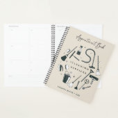 パステルパープルクリーニングサービスアポイントメント プランナー手帳 (ディスプレー)