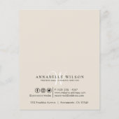 パステルパープルクリーニングサービス チラシ (裏面)