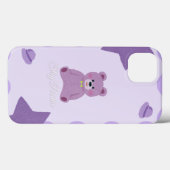 パステルパープルコズミックテディベアiPhone 13ケース Case-Mate iPhoneケース (裏面 (横))