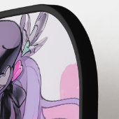 パステルパープルゴシックロリータアニメガール ピックルボールラケット (左詳細)