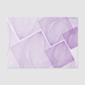 パステルパープルジオメトリックスクエアデクページ 薄葉紙 (正面)