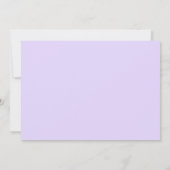 パステルパープルズ幾何ブライダルシャワーカスタム 招待状 (裏面)