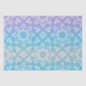 パステルパープルティール(緑がかった色)グラデーションイリエレガントディセント 薄葉紙 (正面)