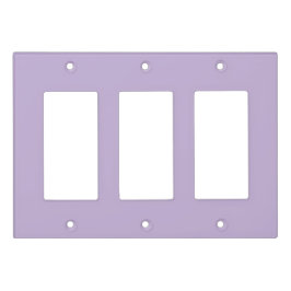 パステルパープルトリプルロッカーライトスイッチカバー