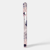パステルパープルピンクの花のパターンwhimsigoth dark Case-Mate iPhoneケース (裏面 / 左)