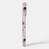 パステルパープルピンクの花のパターンwhimsigoth dark Case-Mate iPhoneケース (裏面 / 右)