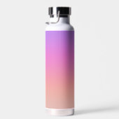 パステルパープルピンクコーラルグラデーション – 巨大モノグラム ウォーターボトル (右面)