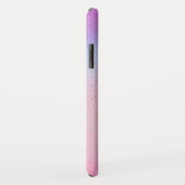 パステルパープルピンクブルーモノグラム名 Case-Mate iPhoneケース (裏面/右)