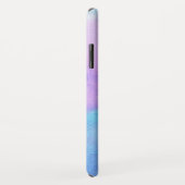 パステルパープルピンクブルーモノグラム名 Case-Mate iPhoneケース (裏面/右)