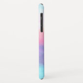 パステルパープルピンクブルーモノグラム名 Case-Mate iPhoneケース (裏面/左)