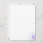 パステルパープルフラップスブライダルシャワー 招待状 (裏面)