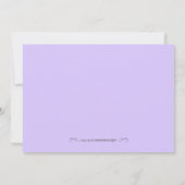 パステルパープルフローラレシピカード (裏面)