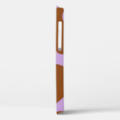 パステルパープルブラウン牛プリント Case-Mate iPhoneケース (裏面 / 左)