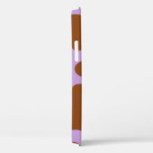 パステルパープルブラウン牛プリント Case-Mate iPhoneケース (裏面 / 右)