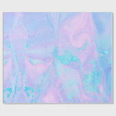 パステルパープルブルーティール（緑がかった色）抽象芸術背景 ラッピングペーパー (フラット)