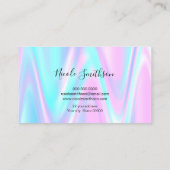 パステルパープルブルーデザイン名刺 名刺 (裏面)
