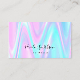 パステルパープルブルーデザイン名刺 名刺