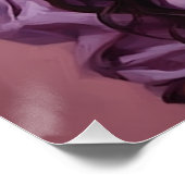 パステルパープルプレーンズ：女性のカーボーイウォールアート ポスター (コーナー)