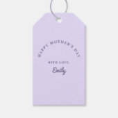 パステルパープルマザーズデイ ギフトタグ (正面)