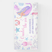 パステルパープルマーメイドオンダザシーガール1st 横断幕 (縦)