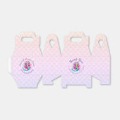 パステルパープルマーメイド水彩色ありがとうお願い フェイバーボックス (折り畳みなし)