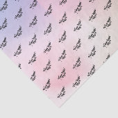 パステルパープルレインボーグラジエントロゴの繰り返しパターン 薄葉紙 (詳細)