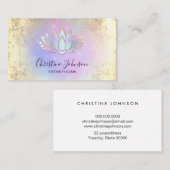パステルパープルロータスロゴ 名刺 (正面/裏面)