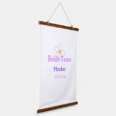 パステルパープル花花花花花花嫁チームboho mo 吊り下げ型タペストリー (傾斜あり)