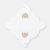 パステルパープル金ゴールドウォーターカラーレインボー誕生日 フェイバーボックス (折り畳みなし)