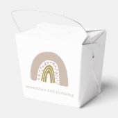 パステルパープル金ゴールドウォーターカラーレインボー誕生日 フェイバーボックス (裏面サイド)