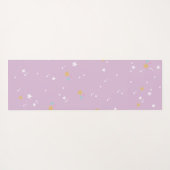 パステルパープル |かわいい虹のユニコーンパターンキッズ ヨガマット (裏面(横))