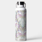 パステルパープル オラクル オウル パターン ウォーターボトル (背面)