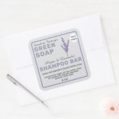 パステルパープル シャンプーバー ラベル (封筒)