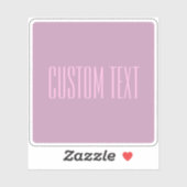 パステルパープル&ライトピンク | 編集可能モダン文字 シール (シート)