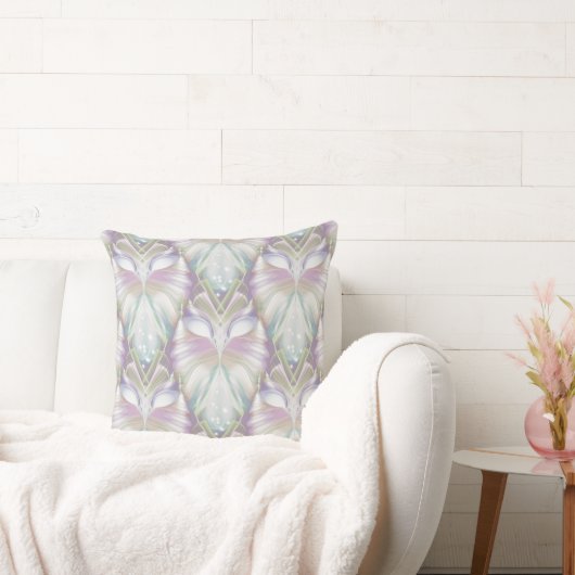 パステルパープルOracleフクロウパターン クッション (ソファ)