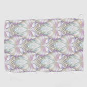 パステルパープルOracleフクロウパターン ゴルフタオル (横)