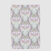 パステルパープルOracleフクロウパターン ゴルフタオル (正面)