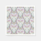 パステルパープルOracleフクロウパターン スタンダードカクテルナプキン (正面)