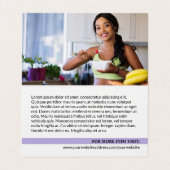 パステルパープルQRコードフォトソーシャルメディアのアイコン 名刺 (内部フラット)