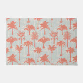 パステルパームツリーパターン ドアマット (正面)