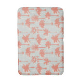 パステルパームツリーパターン バスマット (正面縦)