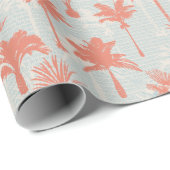 パステルパームツリーパターン ラッピングペーパー (ロールコーナー)