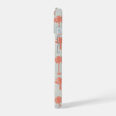 パステルパームツリーパターン iPhone 15ケース (左側面)