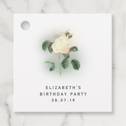 パステルパールカラーバラ&ダマスク フェイバータグ (正面)