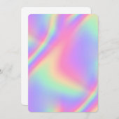 パステルパールホログラフィー 招待状 (正面/裏面)