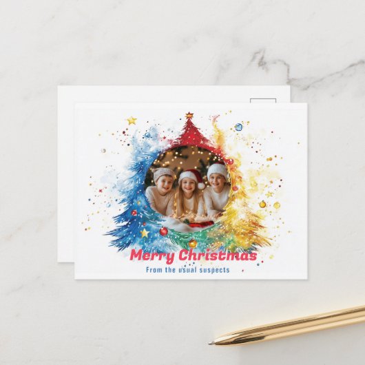 パステルヒュスオブホリデージョイ シーズンポストカード (正面/裏面インサイチュ)