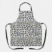 パステルヒョウのスポットパターン エプロン (正面)