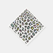 パステルヒョウのスポットパターン スタンダードカクテルナプキン (角)