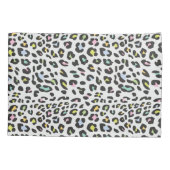 パステルヒョウのスポットパターン 枕カバー (裏面-左)